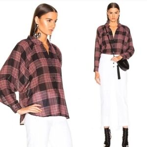 The GREAT Estate Plaid Button Up Top Size 1/Small